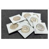 (10) 1964 Kennedy Half Dollars