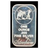 1 Troy Oz. Silver Silvertowne Bar