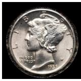 1939-D Mercury Dime BU FSB