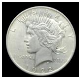 1922 Peace Dollar AU