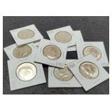 (10) 1964 Kennedy Half Dollars