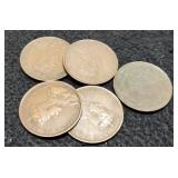 (5) Canada Large Cents 1913, 14, 16, 17, 18