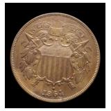 1864 Two Cent Strong WE