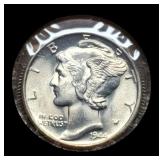 1944 Mercury Dime Gem BU