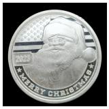1 Troy Oz. Silver 2023 Santa Round