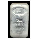 (5) Troy Oz. Silver Bar By Ital Sold By The Ounce