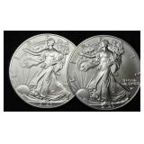 (2) 2023 Silver Eagles