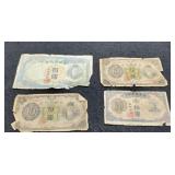 Lot w/ 4 Japanese WW2 Era Soldier Bring Back Note