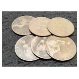 (6) G. Britain Large Cents: