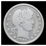 1896-O Barber Quarter Better Date,