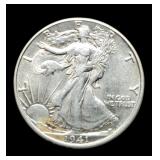 1941-D W. Liberty Half Dollar Unc.