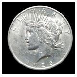 1925-S Peace Dollar MS60 Strong Strike