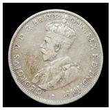 1927 Australia 2 Shilling Silver