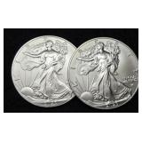 (2) 2023 Silver Eagles