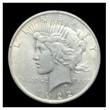 1922 Peace Dollar AU