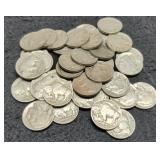 (40) Full Date Buffalo Nickels