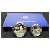 1986-S 2 Coin Proof Set Comm. w/