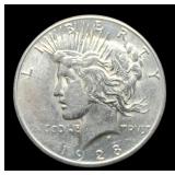1928-S Peace Dollar MS62+