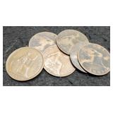 (6) G. Britain Large Cents: