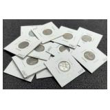 12 1943 Steel War Cents Unc.