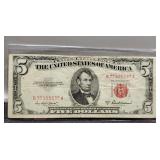 1953A $5 Red Seal Note