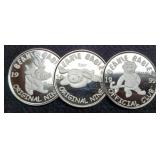 3 Different 1999 Ty Beanie Babies Rounds