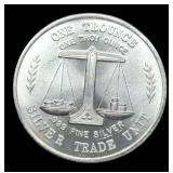 1 Troy Oz. Silver Trade Unit Round