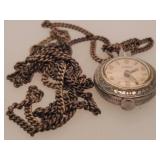 JR 17 Jewel In Color Pendent Watch w/ 30" Chain