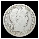 1907-D Barber Half Dollar