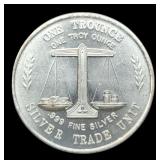 1 Troy Oz. Silver Trade Unit Round