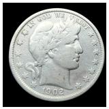 1902 Barber Half Dollar w/ Visable Liberty