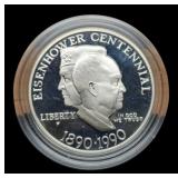 1990 Silver Proof Ike Dollar