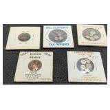 17 Various Small Novelty Coins