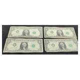 4 1963B $1 "Barr" Notes