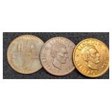 2 Lincoln Heritage & 1 1968 IL. Sesquicentennial