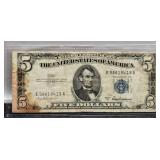 1953A $5 Silver Certificate Note