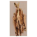 14 K 3.9 Gram 1 3/8" Gold Pendant, Tested