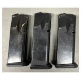 3 - Unknown 9mm Double Stack Pistol Magazines