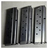 3 - Colt 1911 .38 Super Auto 8 rnd Magazines