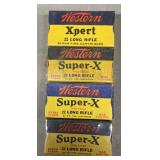 4 Boxes Vintage Western .22 LR Ammo