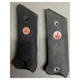 2 - Sets Ruger Mark I/II Black Plastic Grips