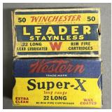 2 - Boxes Vintage .22 Long Ammo