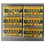 6 Boxes Winchester Leader Staynless .22LR Ammo