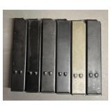 6 - Uzi 9mm 25 rnd Magazines