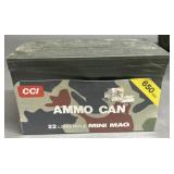 650 rnd Ammo Can CCI .22LR Mini Mag Ammo