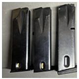 3 - Beretta 92 9mm 15 rnd Magazines