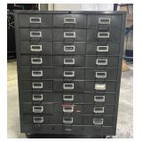 27 Drawer Rolling Steel Cabinet