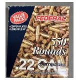 550 rnd Value Pack Federal .22LR Ammo