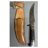 Western Sheath Knife & Leather Seath
