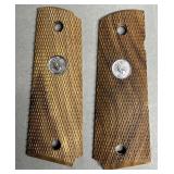 Colt 1911 Checkered Walnut Grips